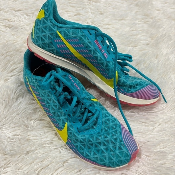Nike ZOOM RIVAL XC 'ORACLE AQUA PINK Track Running Shoes NEW Size 5.5 - Picture 1 of 10
